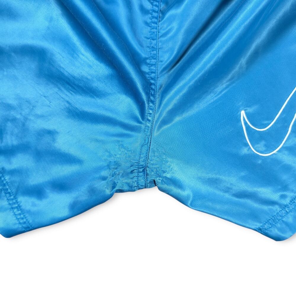 Vintage Nike Shorts OG Big Swoosh 90s Blue Windbreaker Running XS 26 - Picture 6 of 10